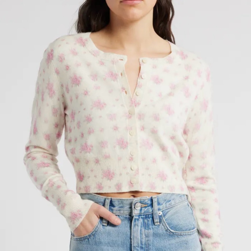 LoveShackFancy Floral Cardigan
